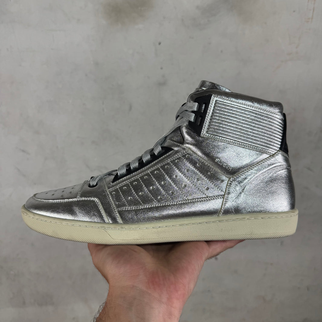 Saint Laurent Silver SL/24H High Sneakers