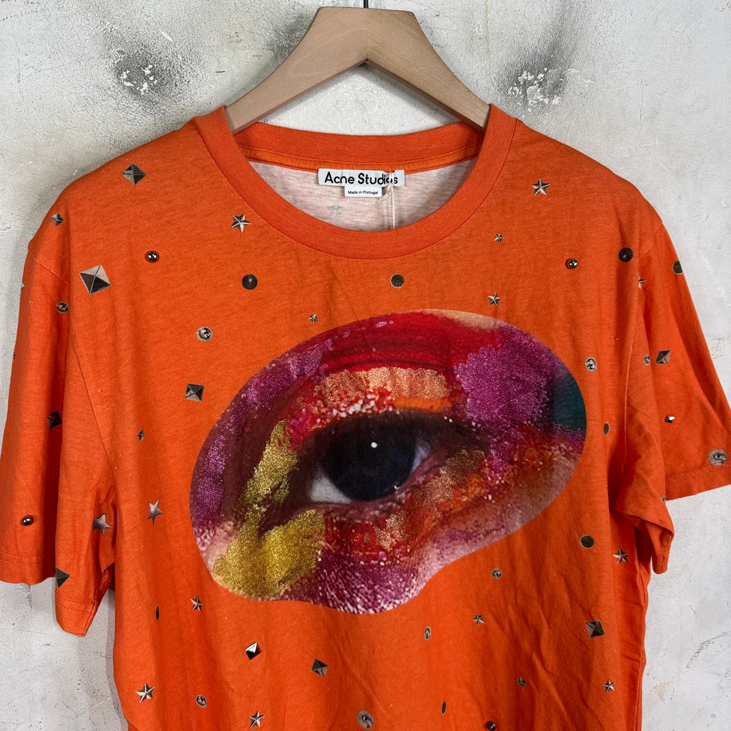 Acne Studios Orange Eye Riveted T-Shirt