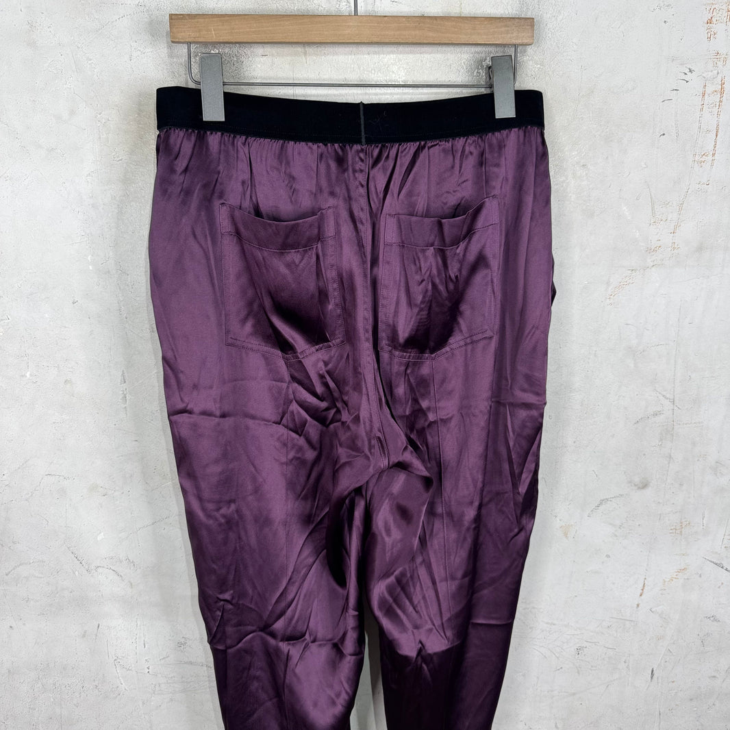 Tom Ford Purple Silk Lounge Pants