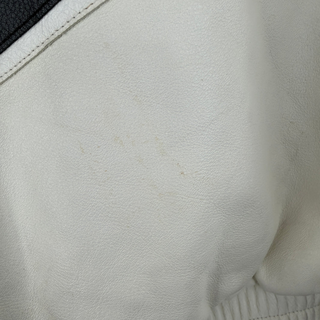 Supreme Nike White Leather Hooded Anorak