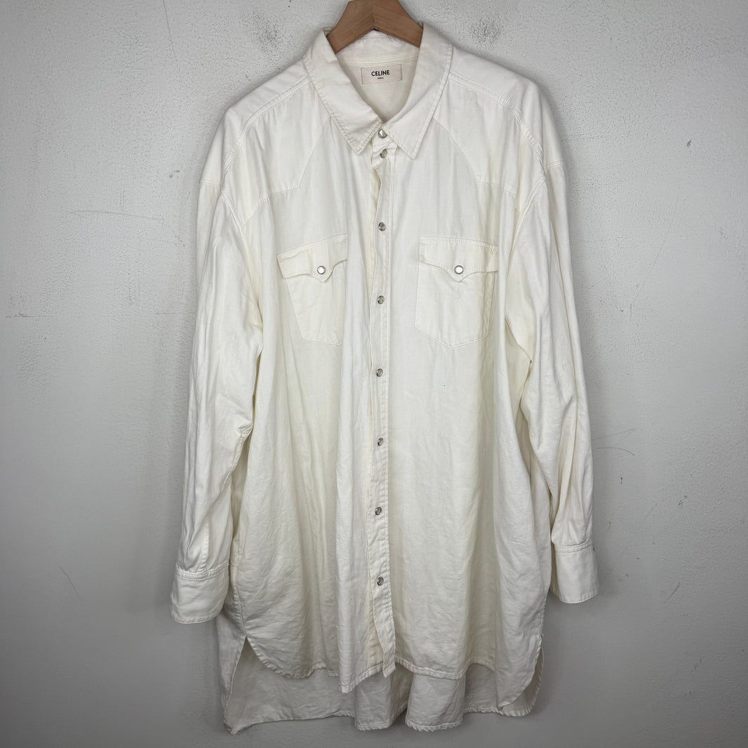 Celine Western Pearl Button Shirt