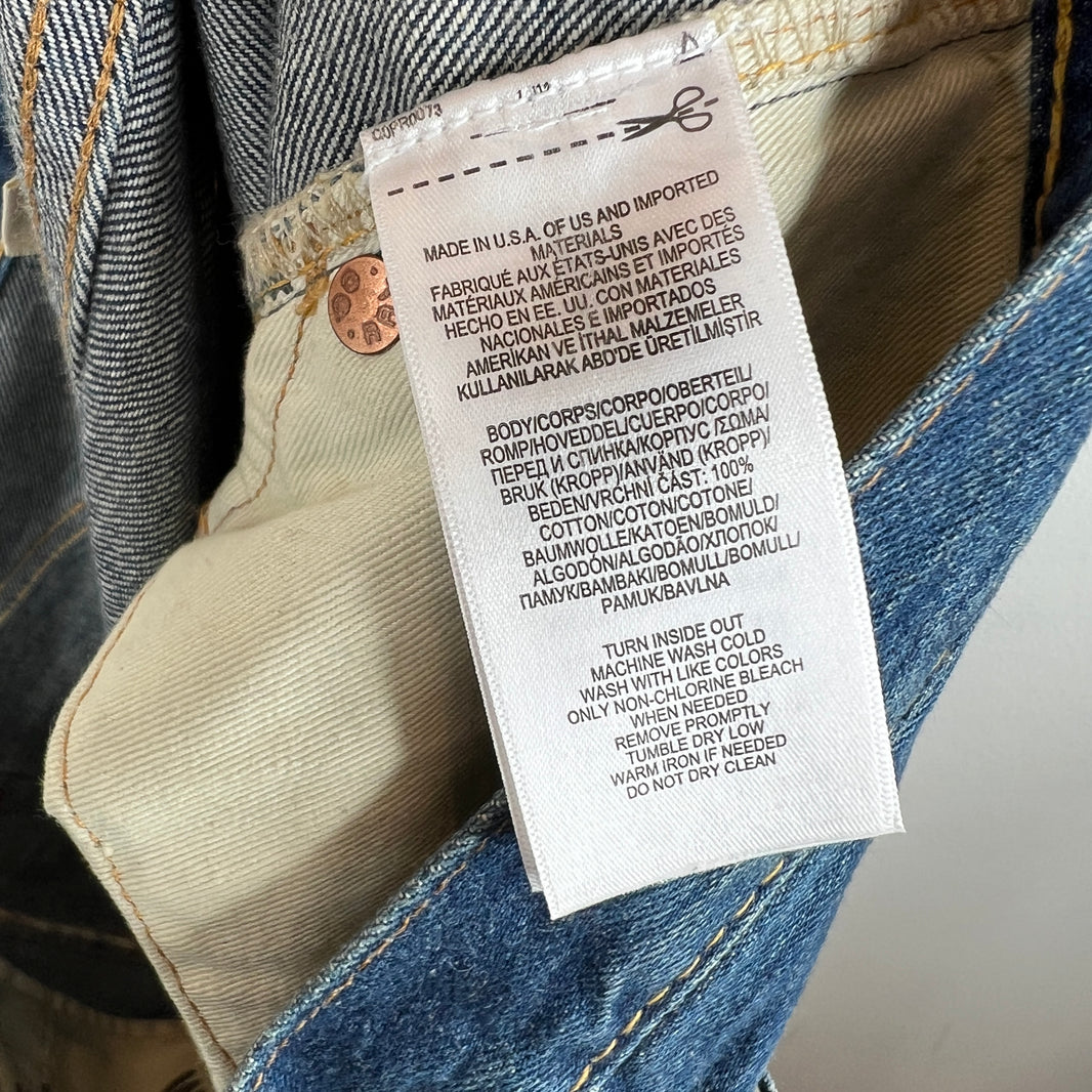 RRL Dark Wash Cut Denim Jeans