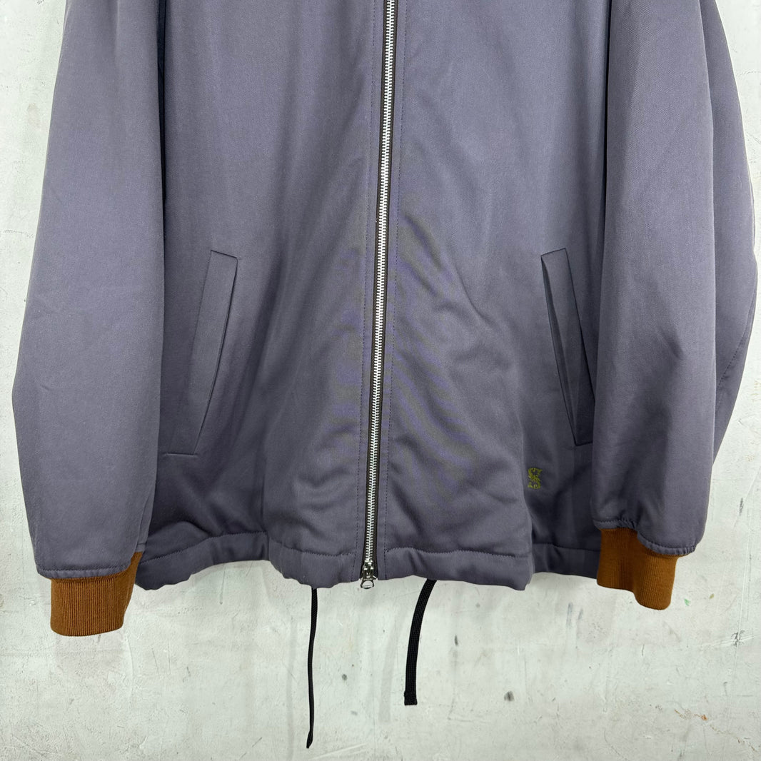 Acne Studios Purple Roll Collar Jacket