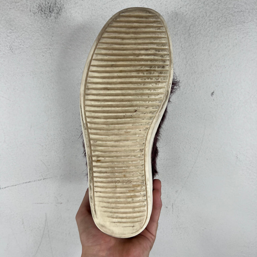 Rick Owens Amethyst Ponyhair Ramone Low Sneakers