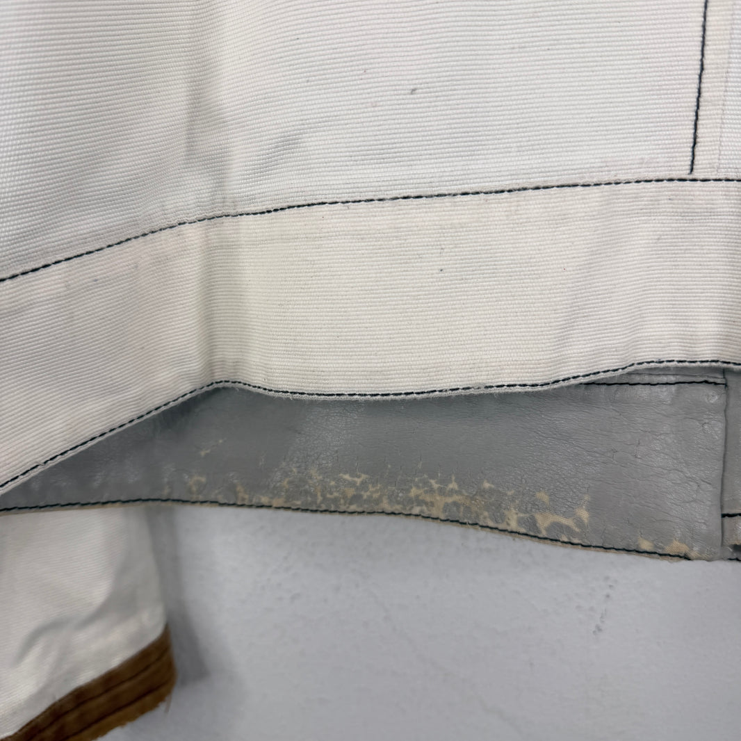 Armani Jeans Leather Split Biker Jacket