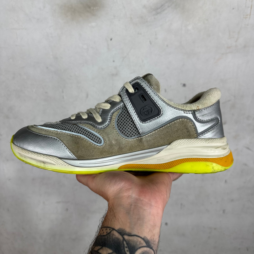 Gucci Silver Ultrapace Sneakers