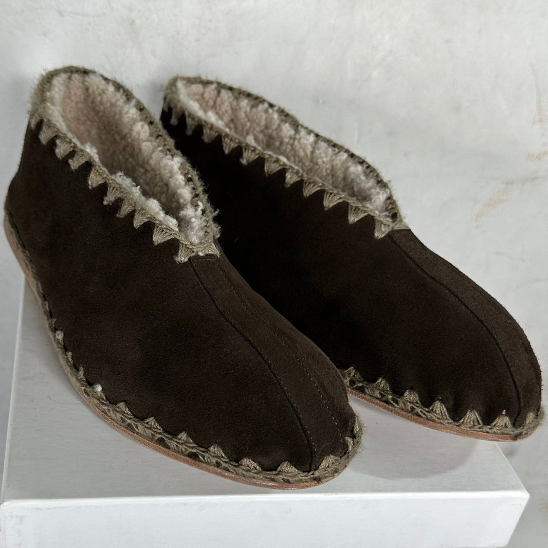 Bode Greco Shearling Slippers