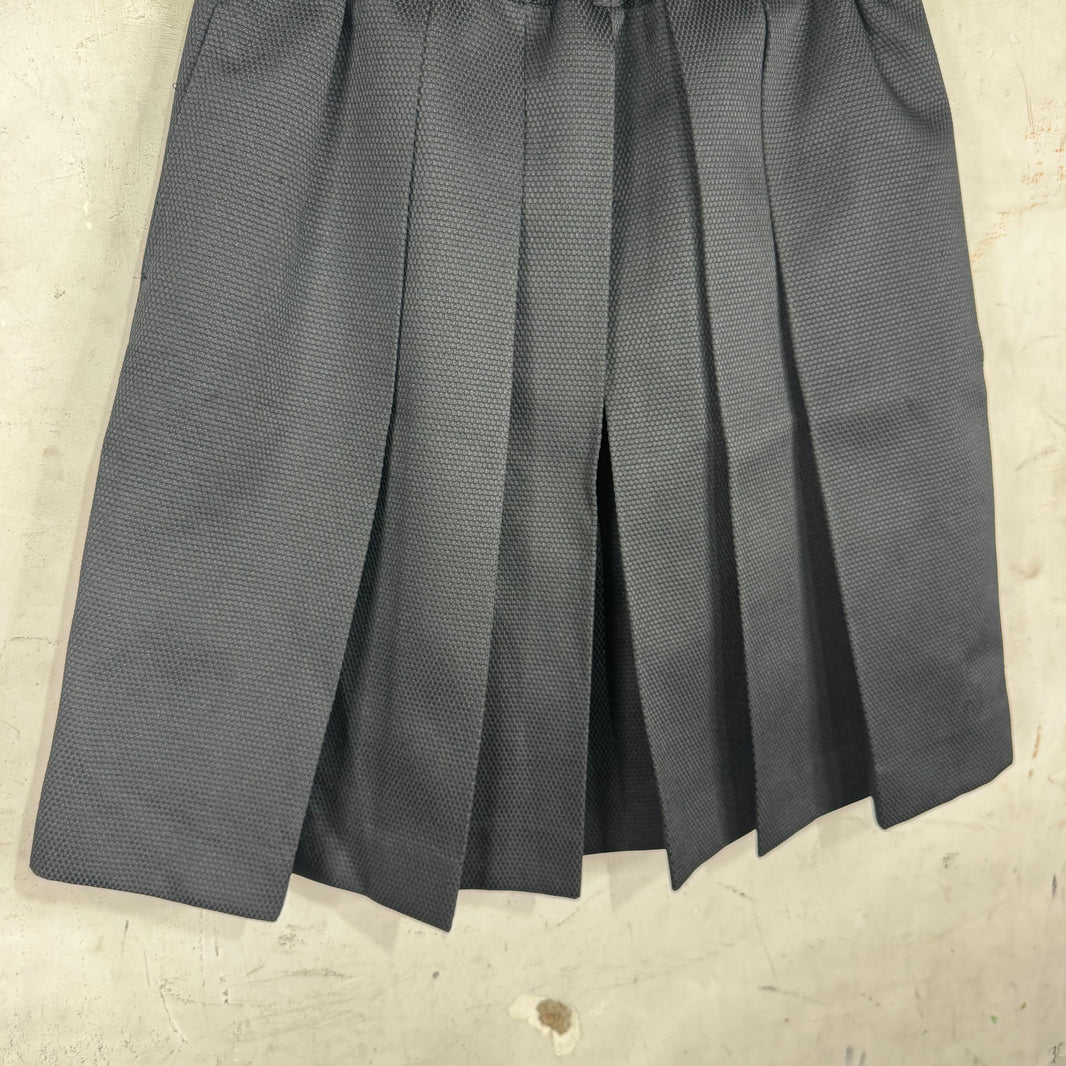 CDG Pleated Woven Poly Skirt