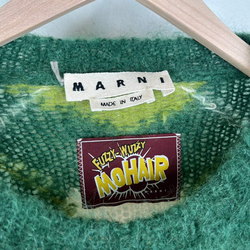 Marni Fuzzy Wuzzy Green Sweater