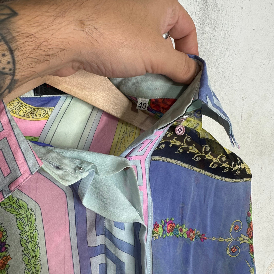 Versace Istante Silk Patterned Shirt