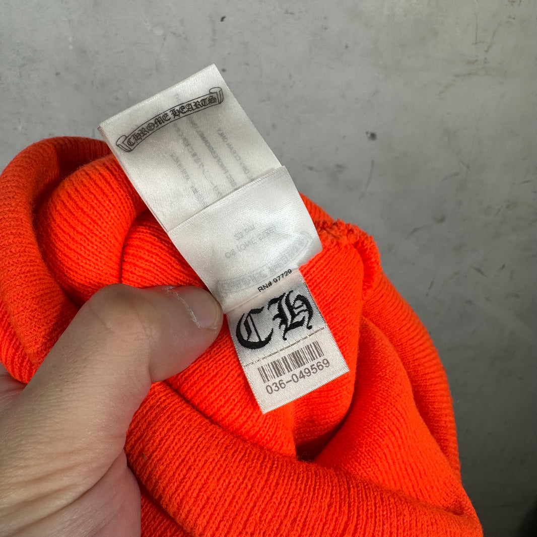 Chrome Hearts Orange Logo Beanie