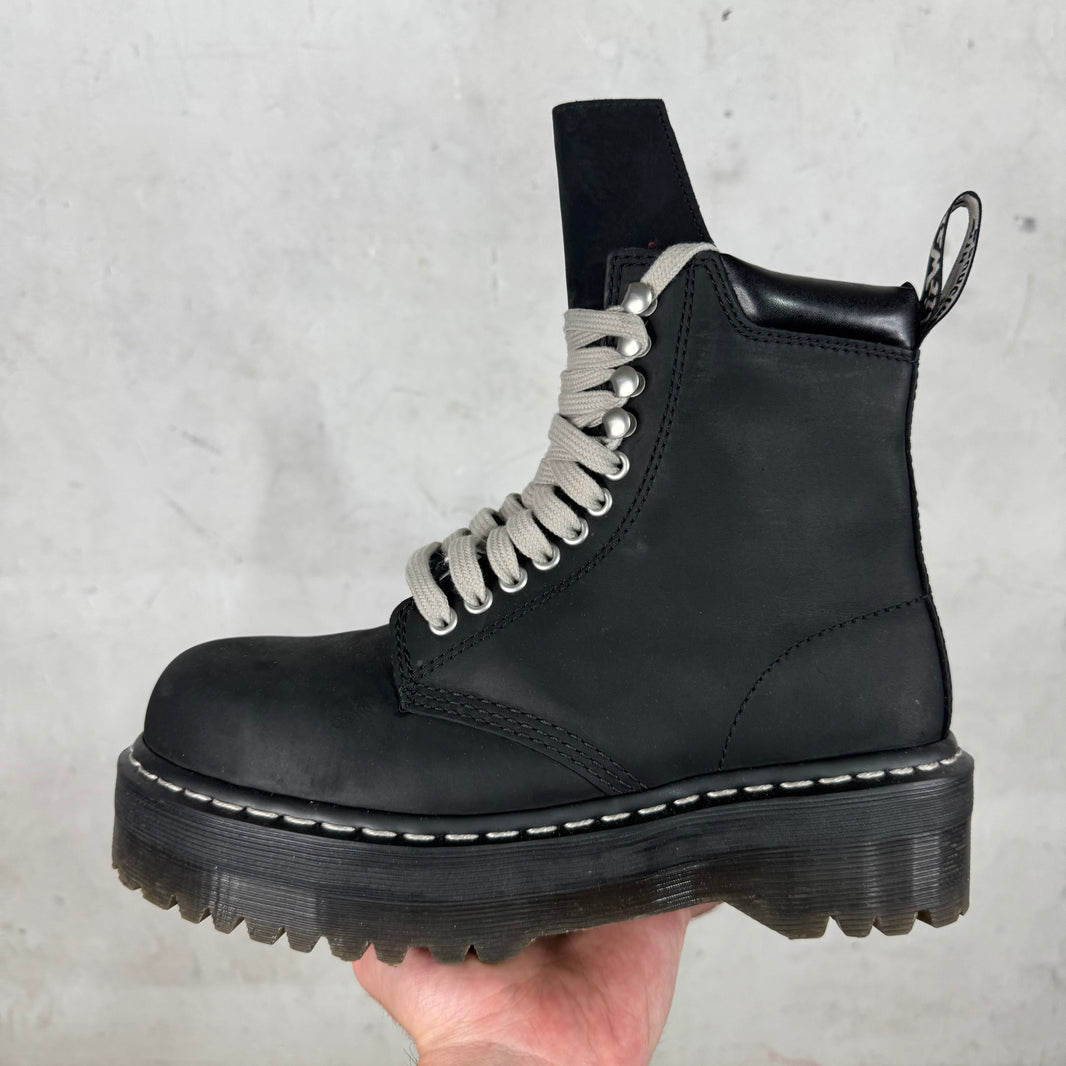 Rick Owens x Doc Marten Steel Toe Quad Boots