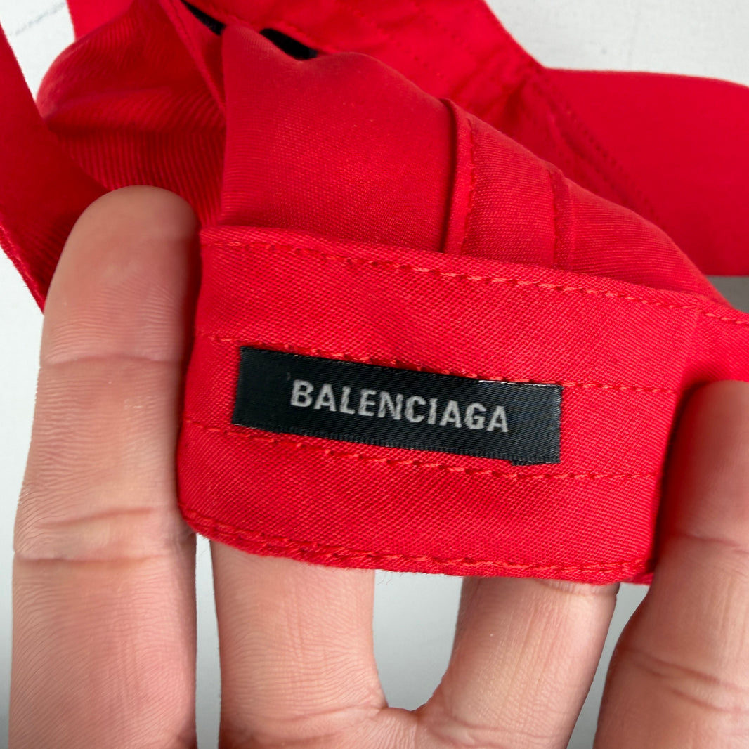 Balenciaga Aoyama Red Lion Crest Hat