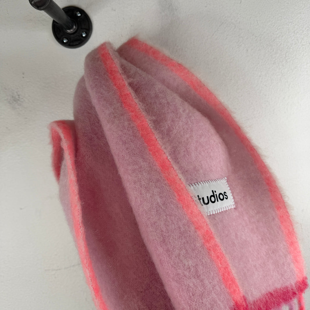 Acne Studios Pink Mohair Scarf