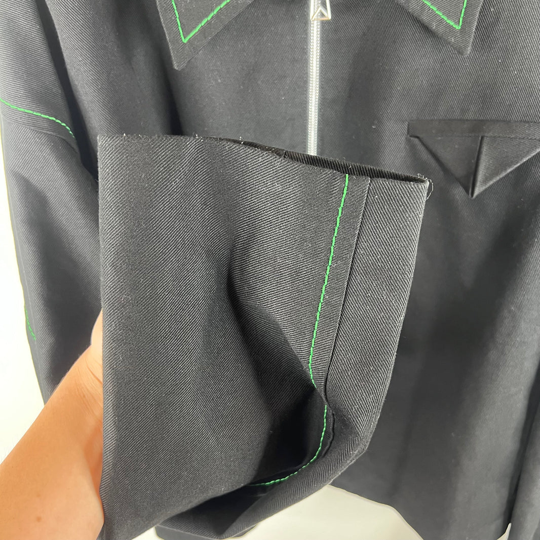 Bottega Veneta Black Contrast Stitch Jacket