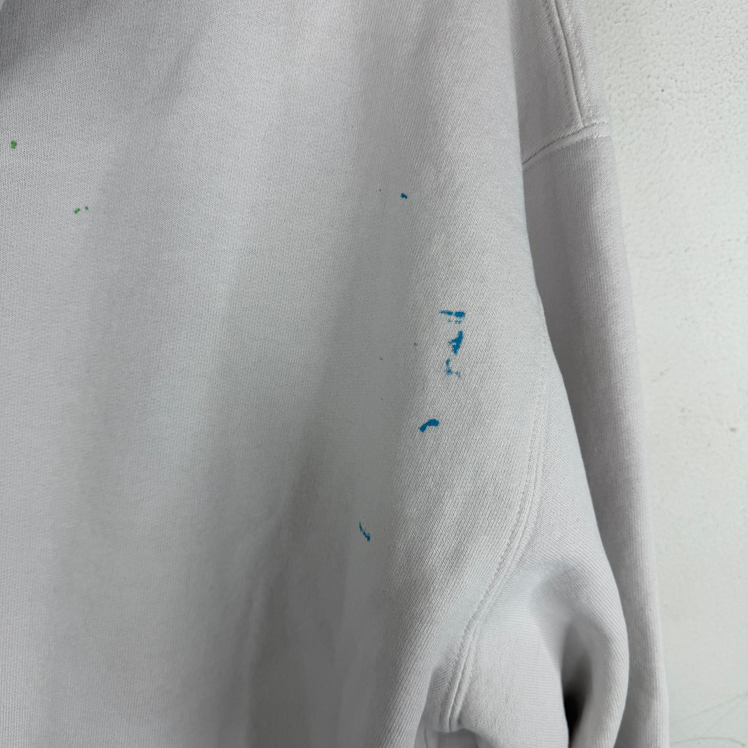 Supreme MM6 White Box Logo Zip-Up Hoodie