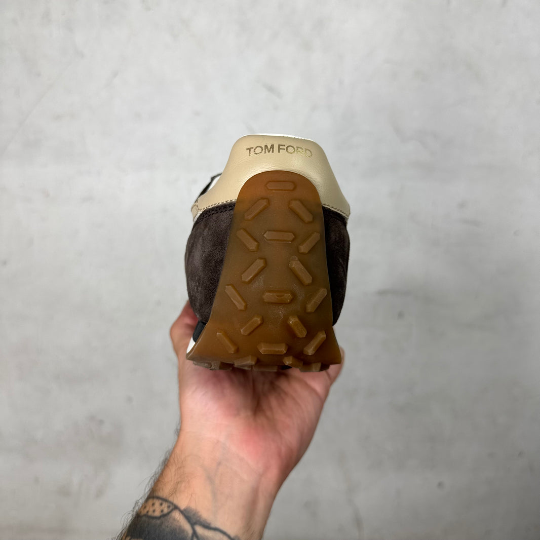 Tom Ford Brown Suede Mick Sneakers