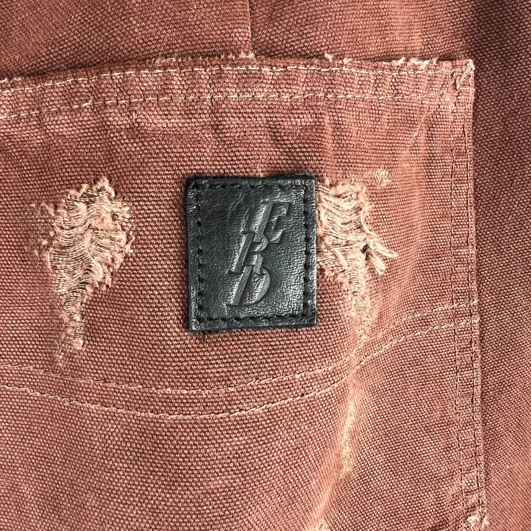 ERD Red Distressed Carpenter Pants