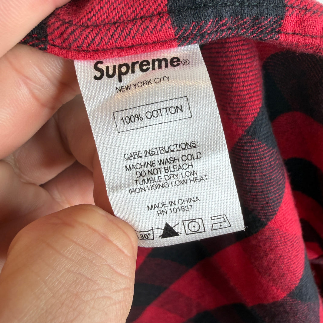 Supreme Red/Black Plaid Flannel