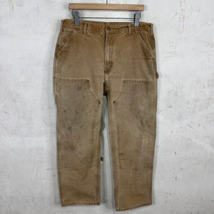 Vintage Carhartt Faded Khaki Double Knees