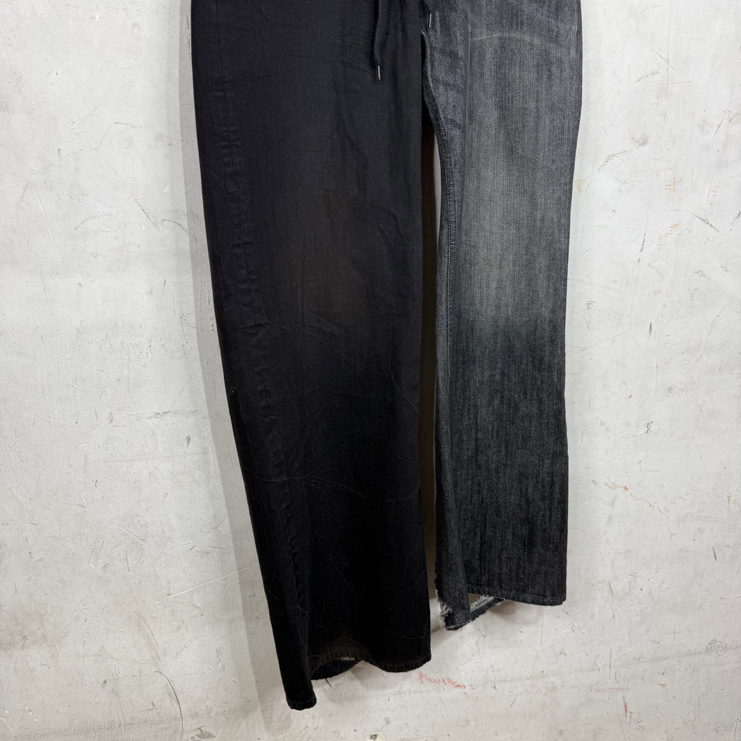 Balenciaga Hybrid Split Drawstring Jeans