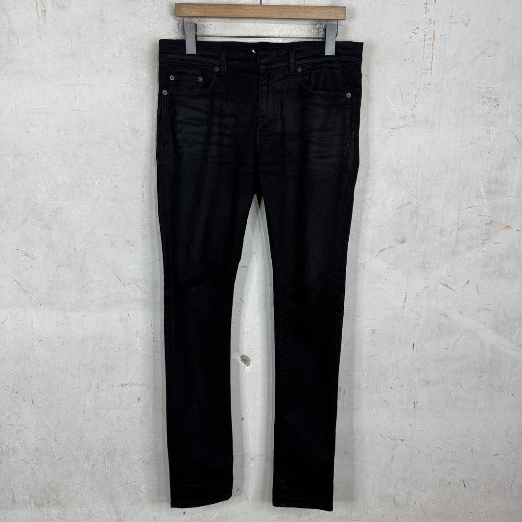 Saint Laurent Black Waxed D03 Jeans