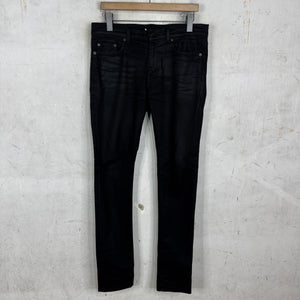 Saint Laurent Black Waxed D03 Jeans