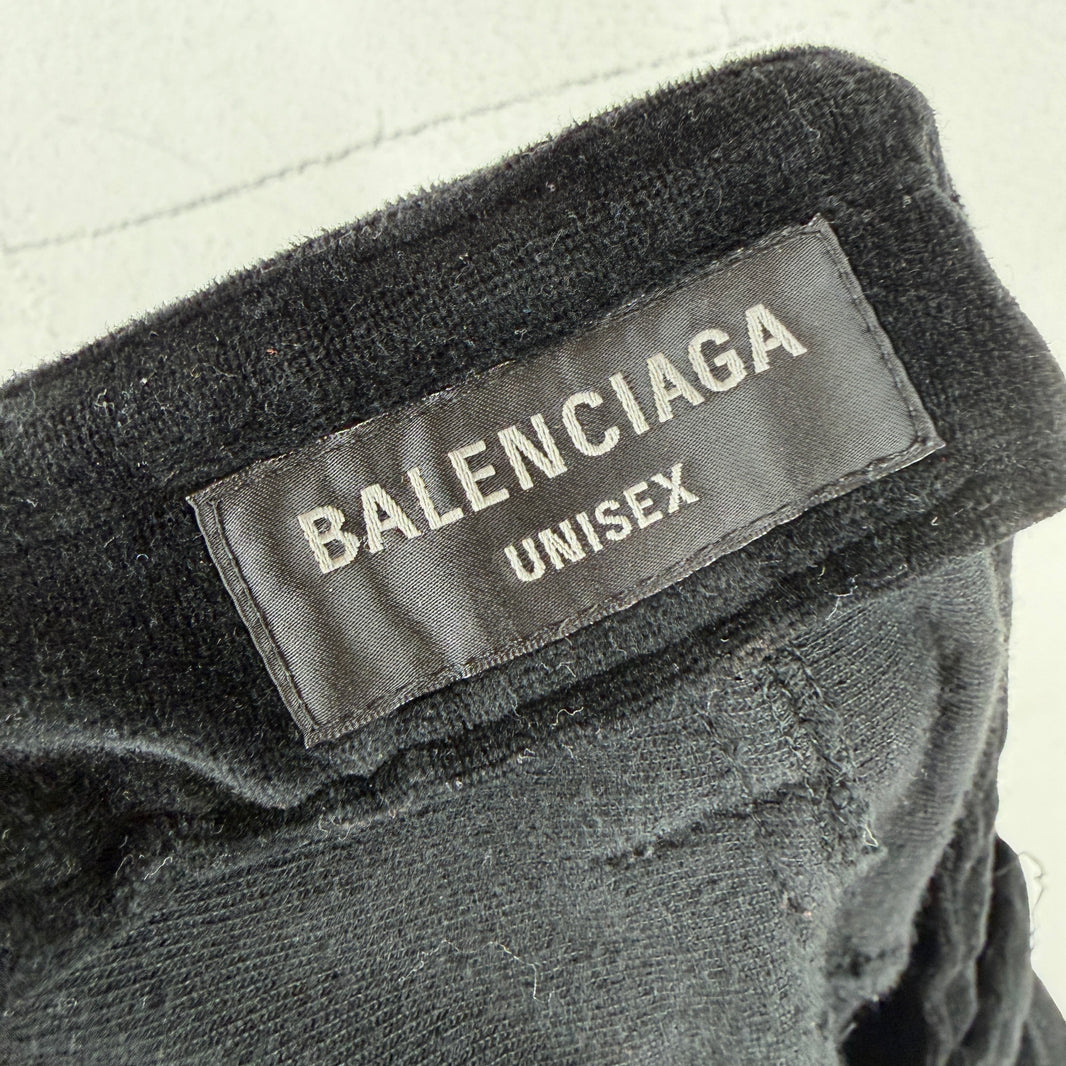 Balenciaga Smoked Terrycloth Baggy Pants