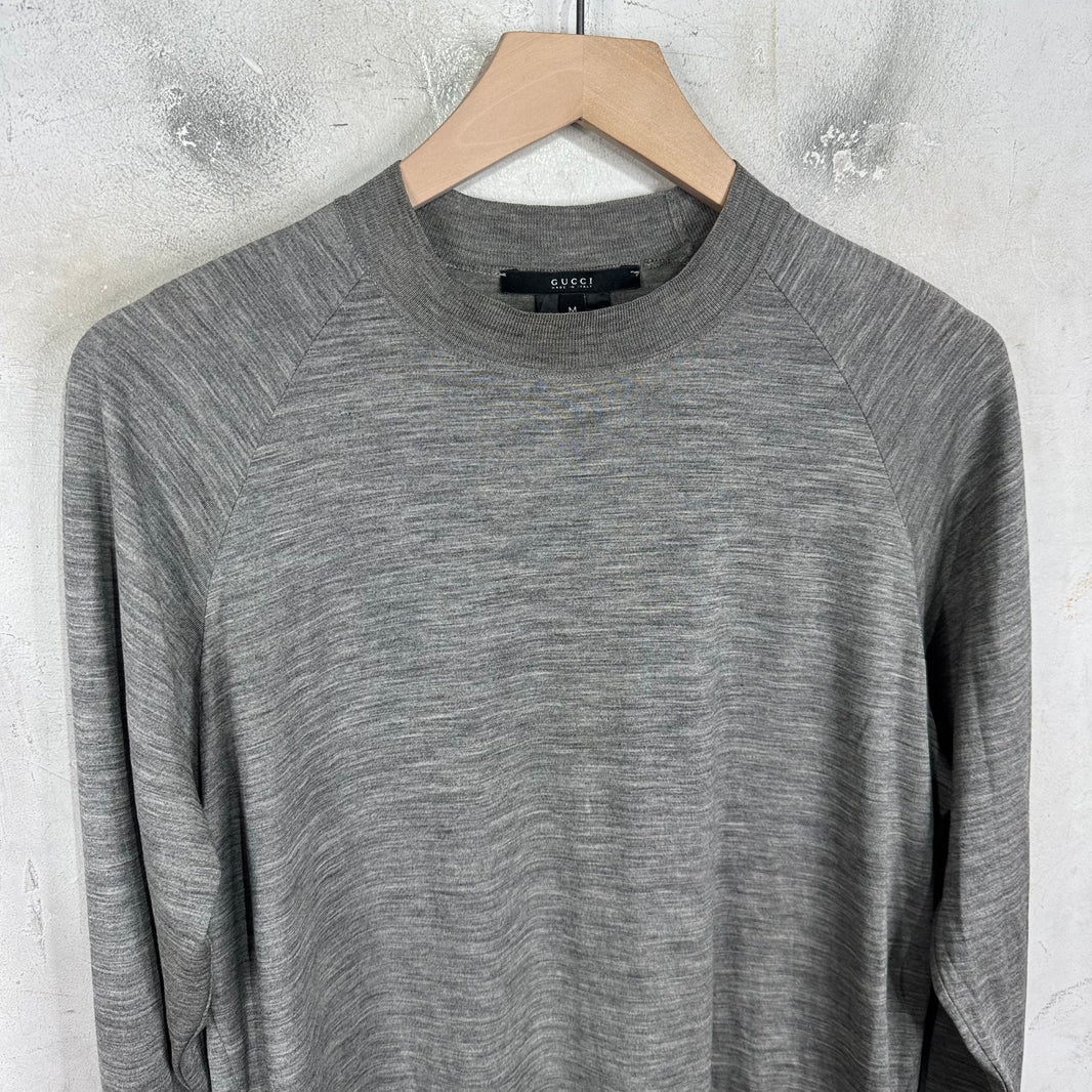 Gucci Grey Thin Wool Knit
