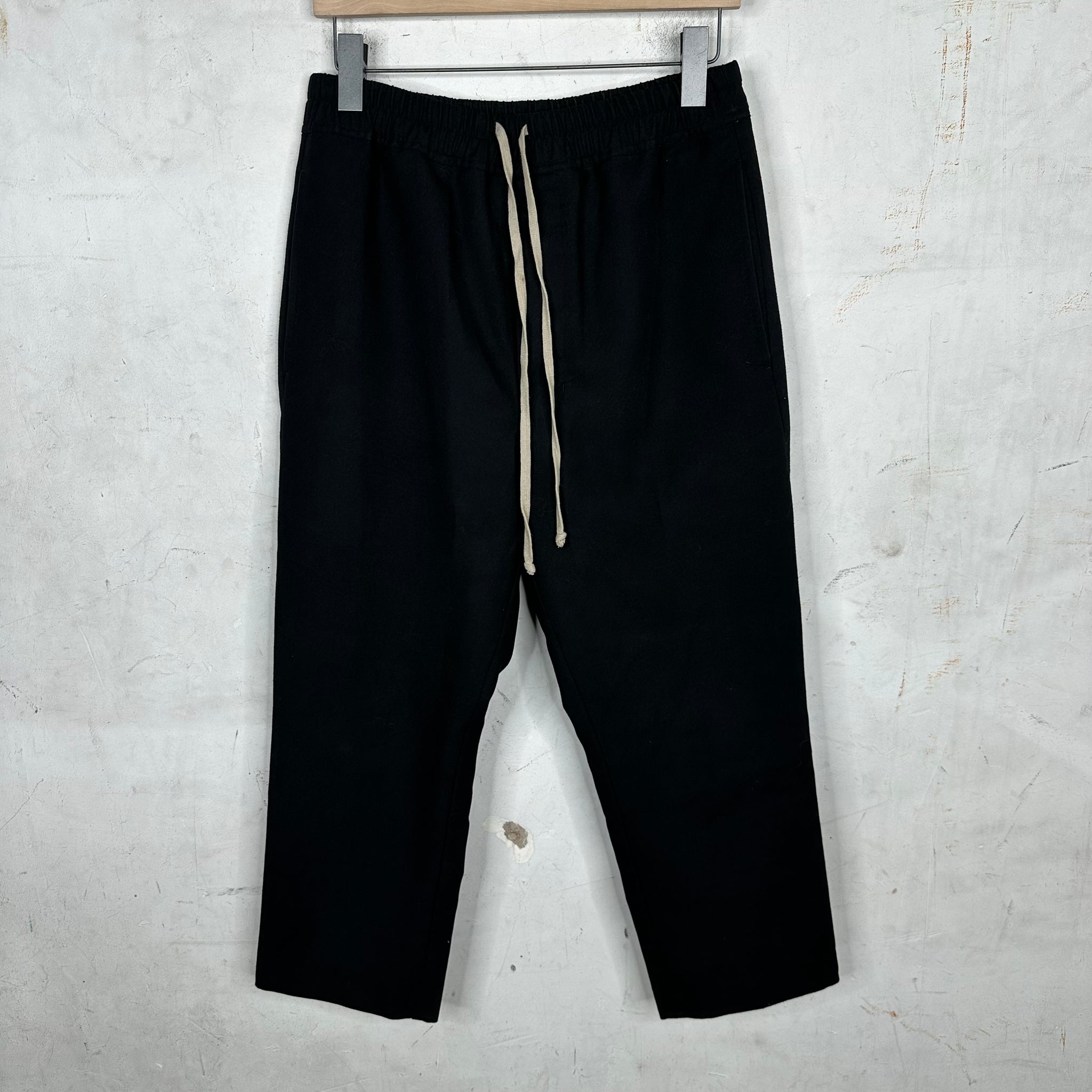 Rick Owens Black Poly 3/4 Trousers