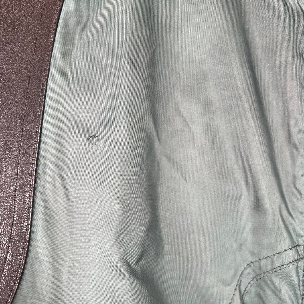 Margiela Nylon Leather Bomber Jacket