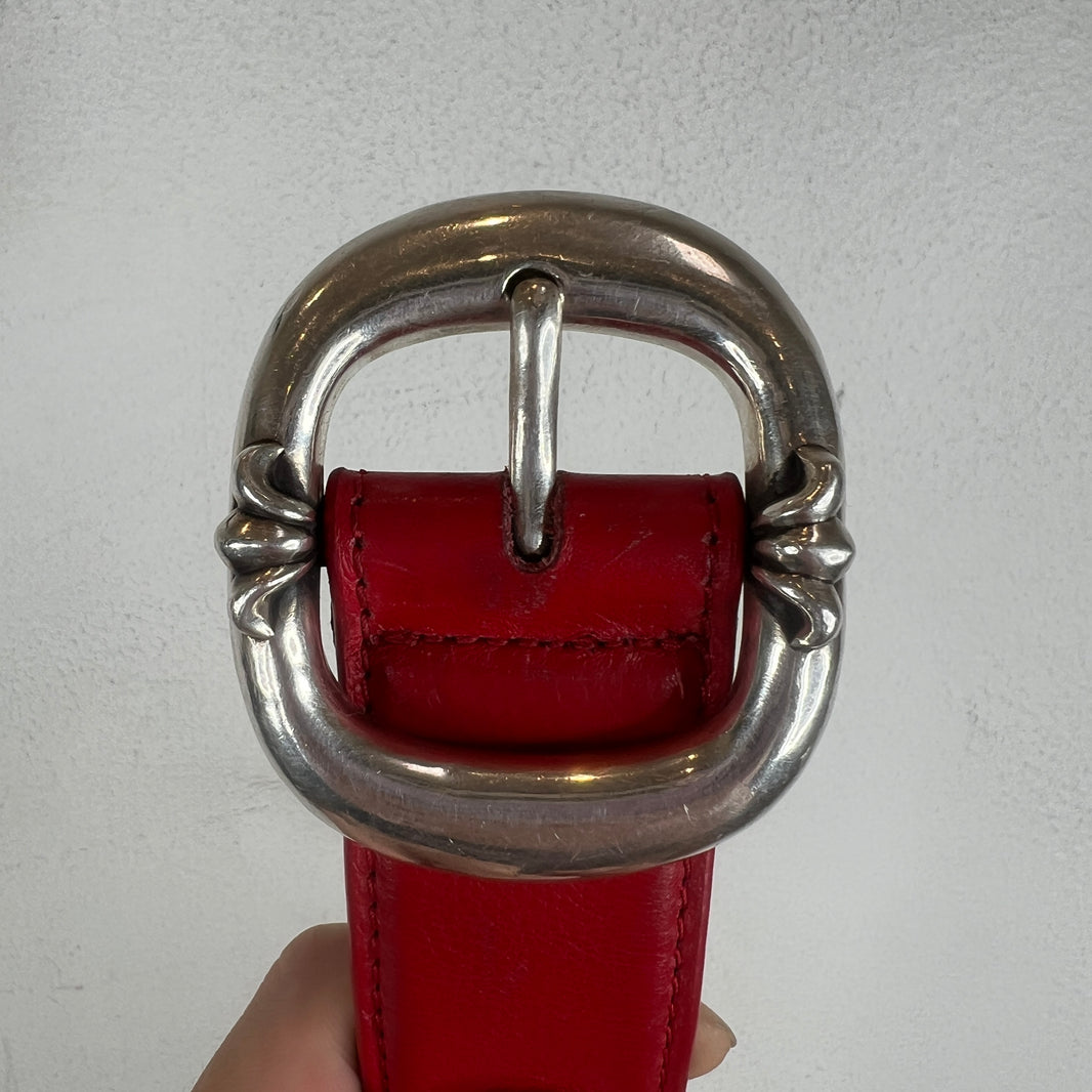Chrome Hearts Red Gunslinger Belt