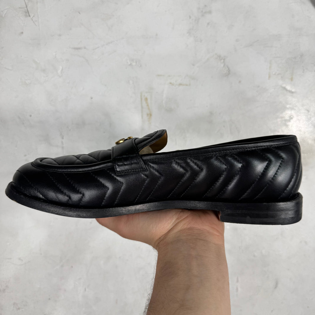 Gucci Quilted Interlock Logo Loafers