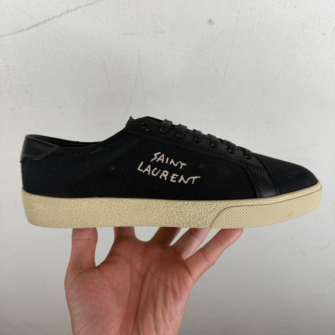 Saint Laurent Black Court Classic Sneakers