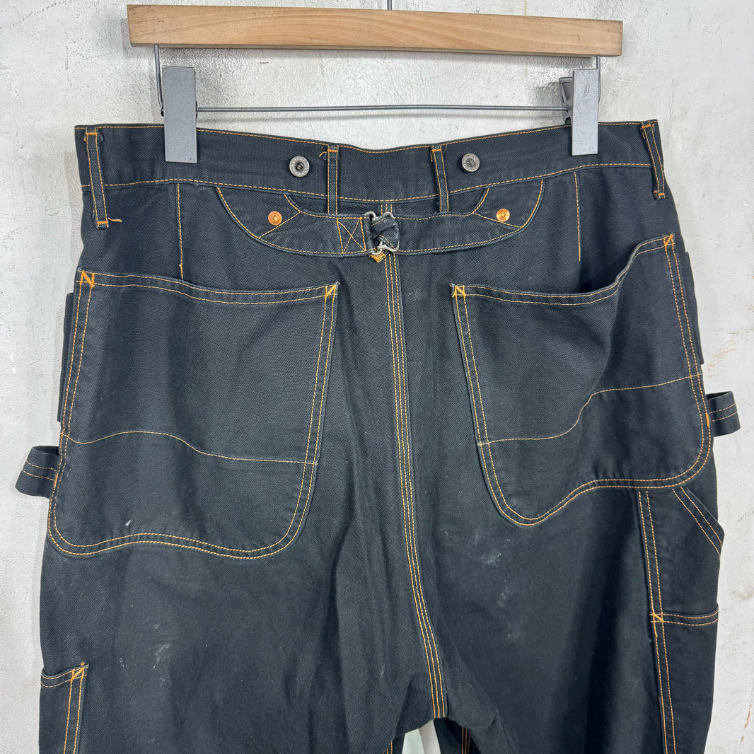 Kapital Contrast Stitched Carpenter Pants