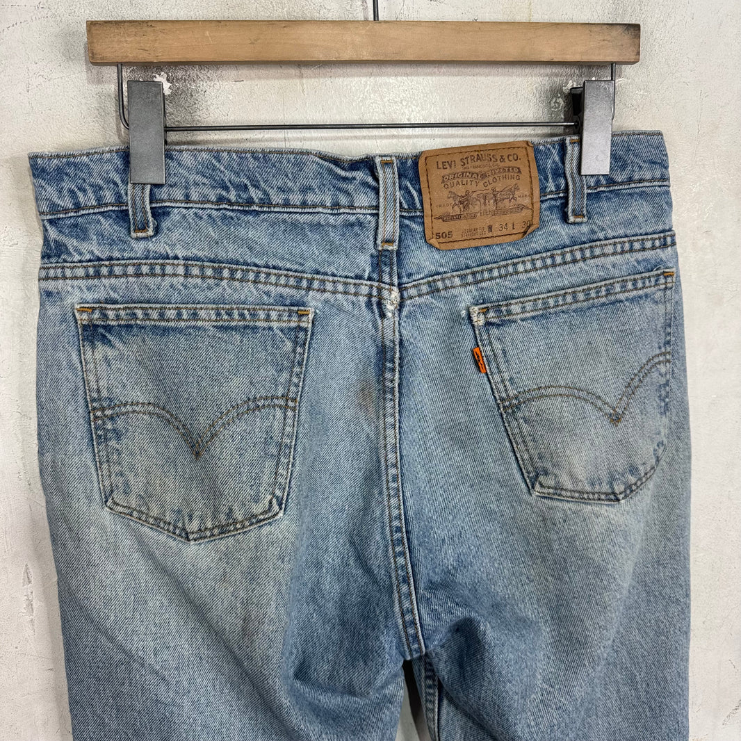 Vintage Orange Tab Levi's 505 Jeans