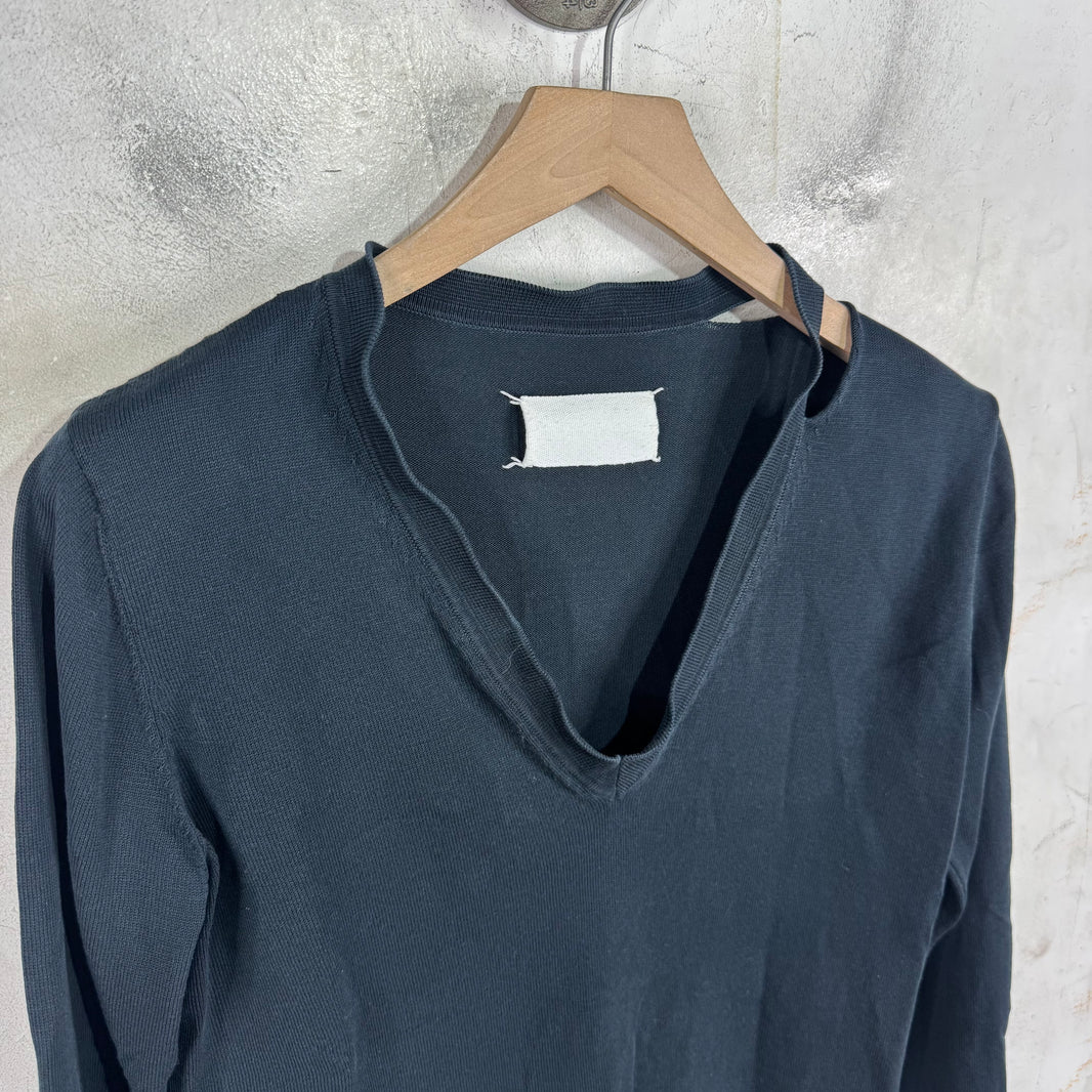 Margiela Slashed V-Neck Sweater