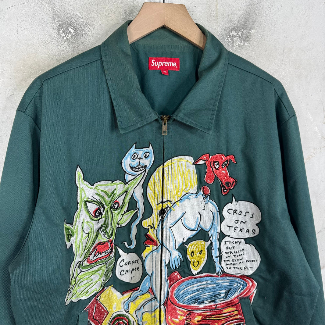 Supreme x Daniel Johnston Embroidered Work Jacket