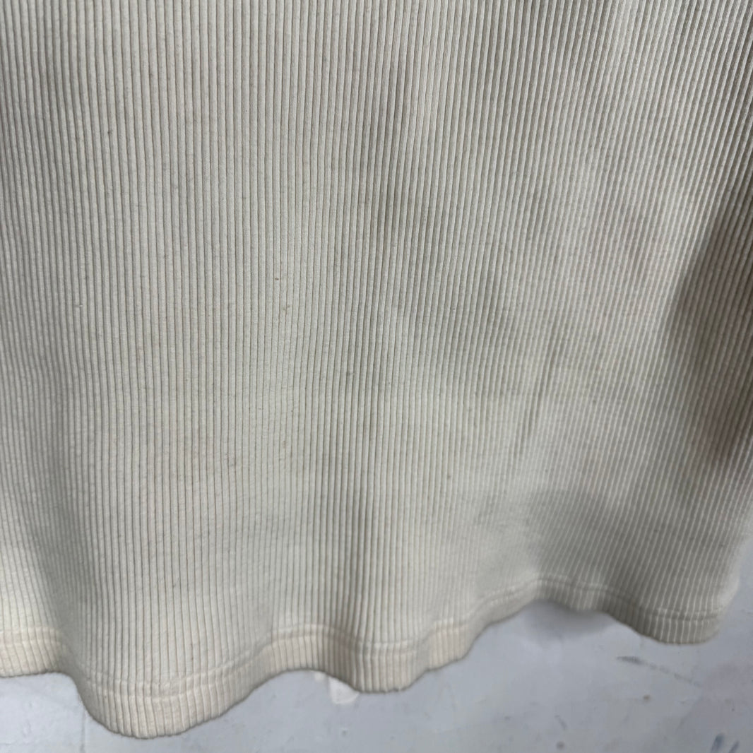 Bottega Veneta White Ribbed Tank Top