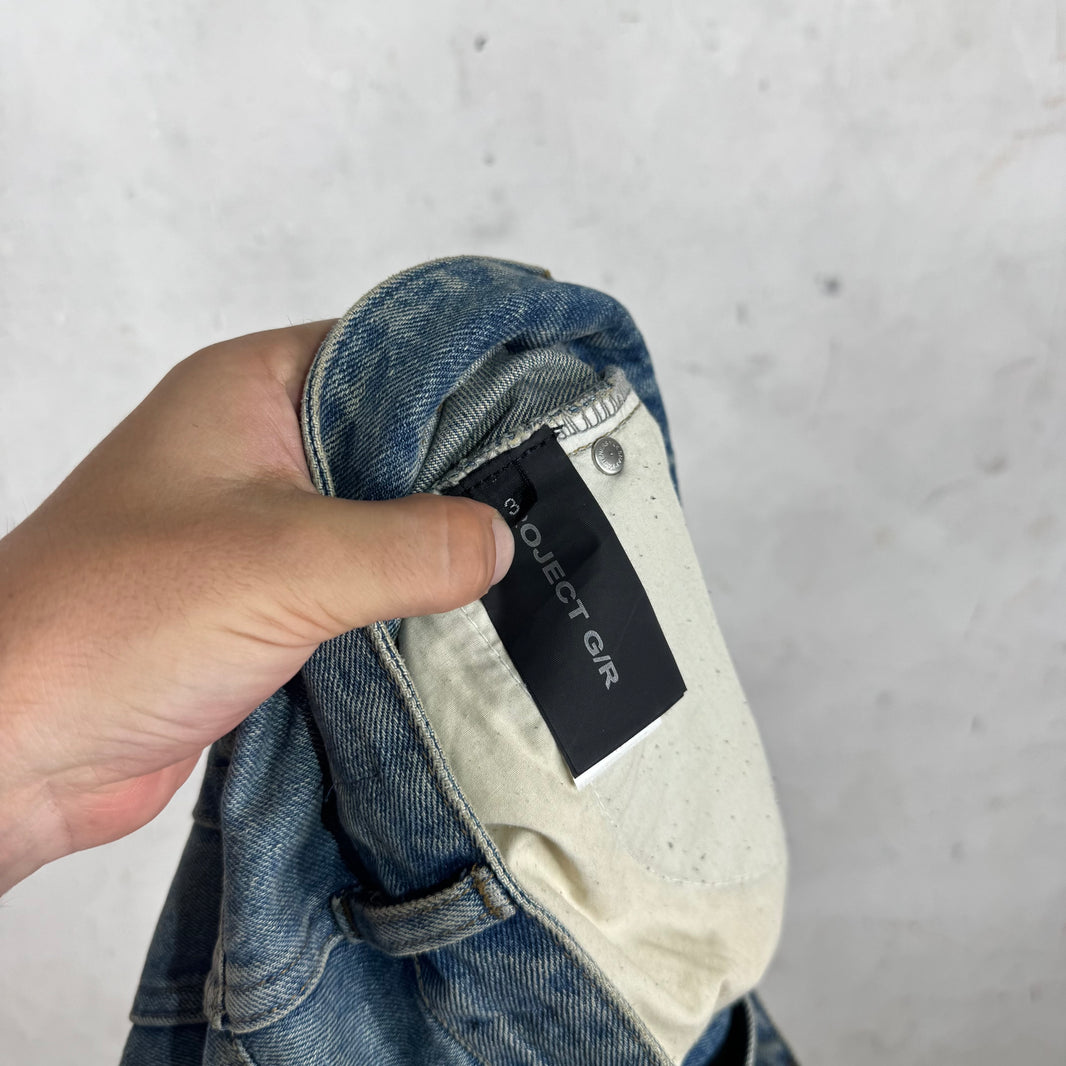 Project GR Leather Wader Jeans