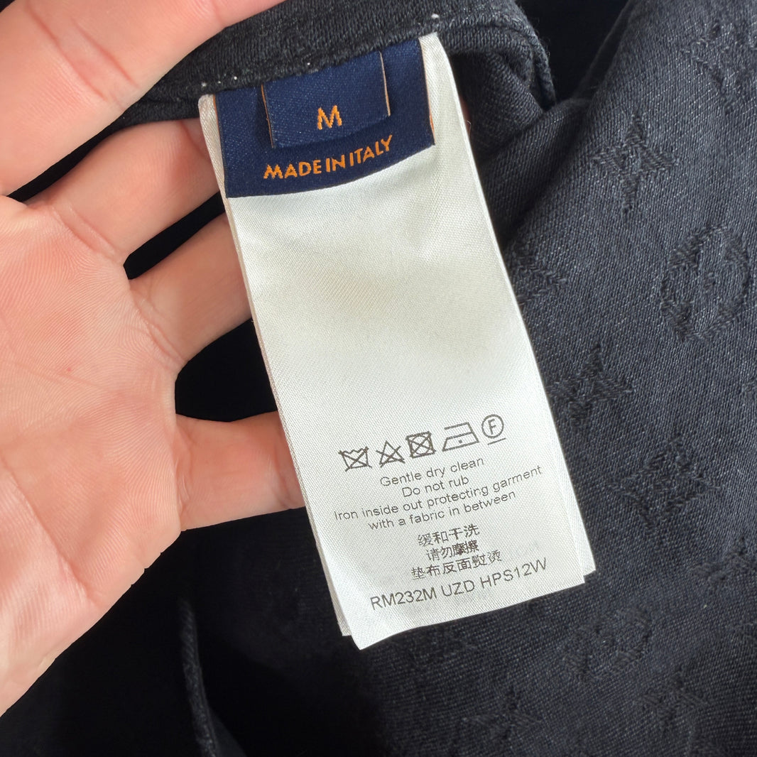 Louis Vuitton Black Monogram Baseball Jersey