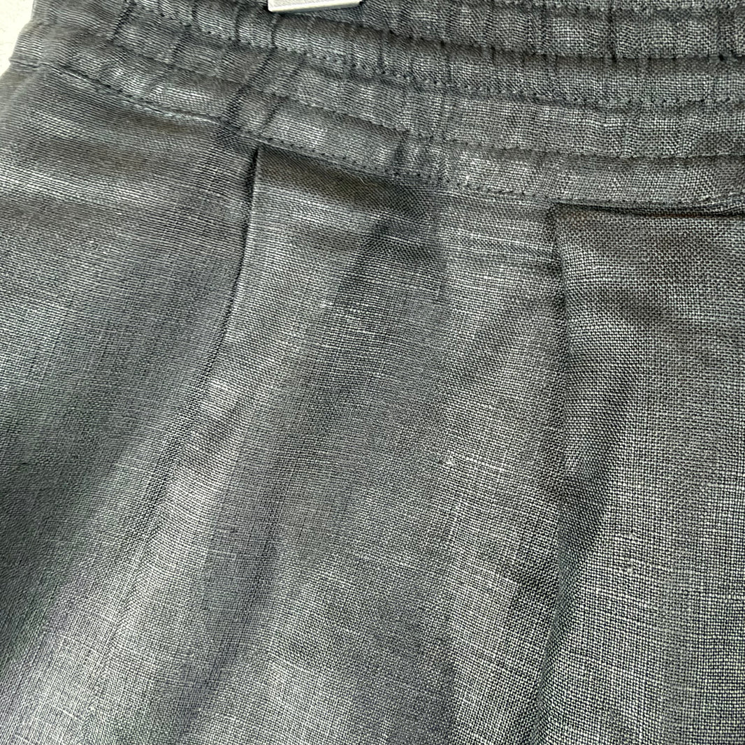 Willy Chavarria Long Baggy Linen Shorts