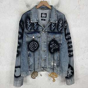 Stussy x Dries Van Noten Stencil Denim Jacket