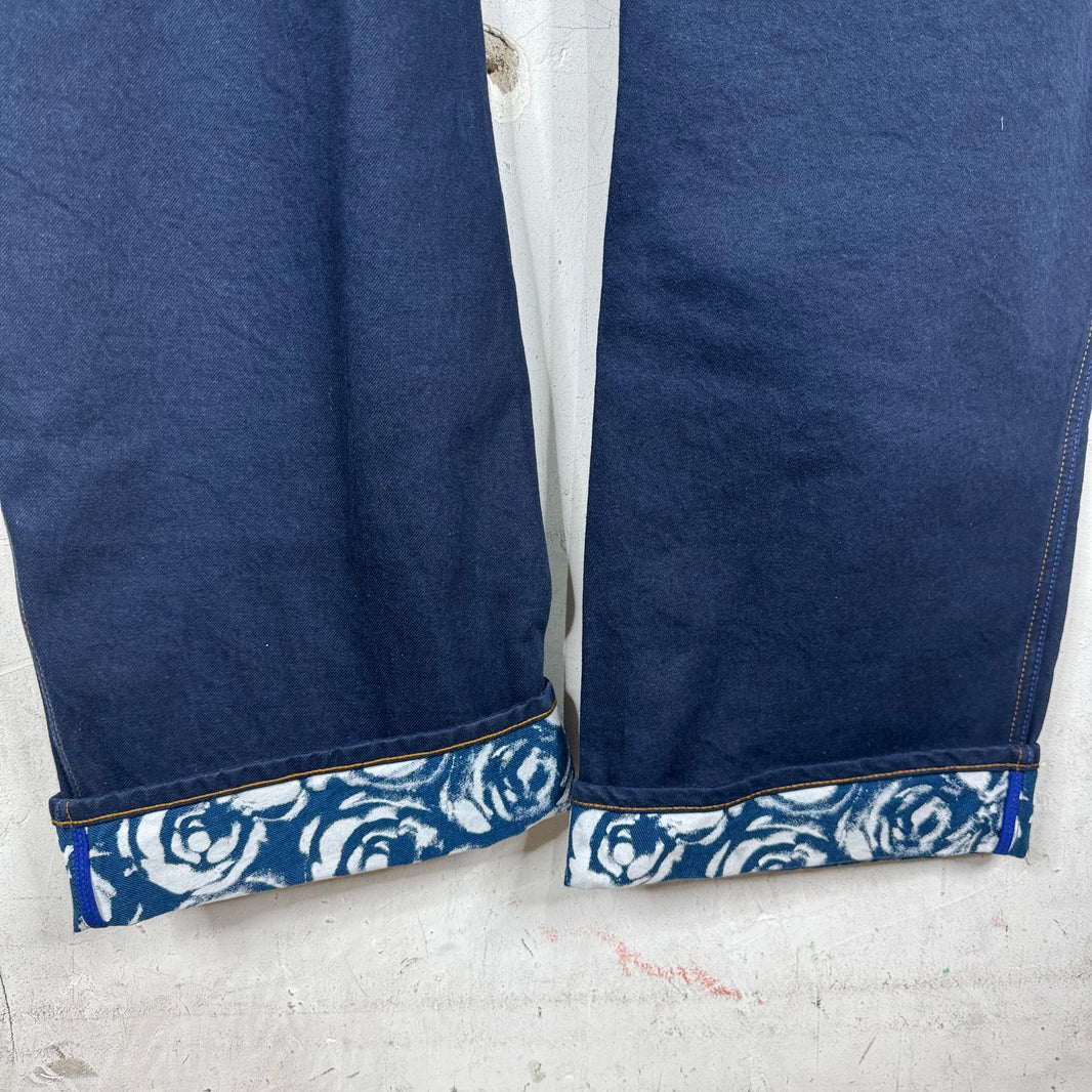 Burberry Dark Wash Knee Twist Jeans