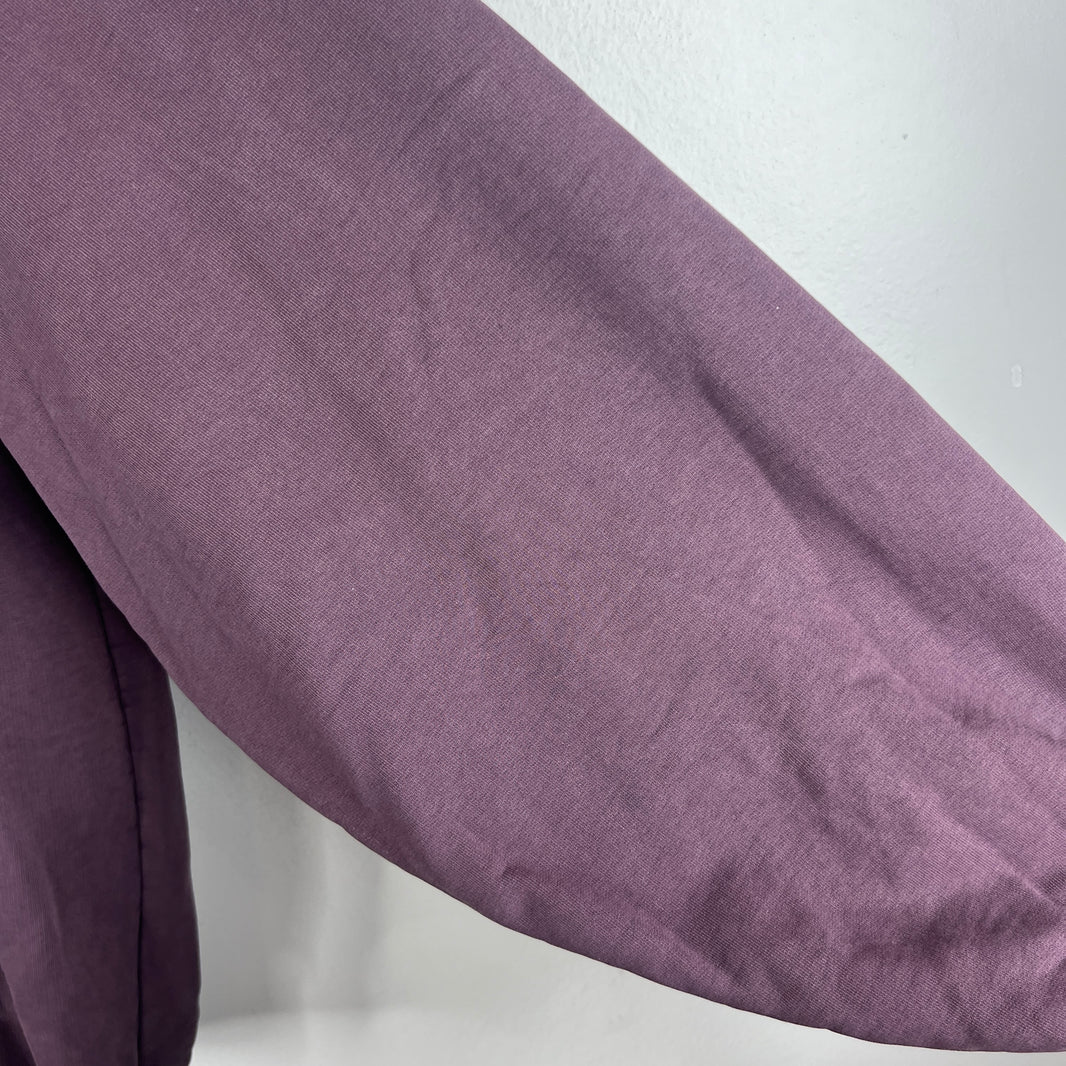 Balenciaga Wardrobe Purple Washed Small Logo Crewneck