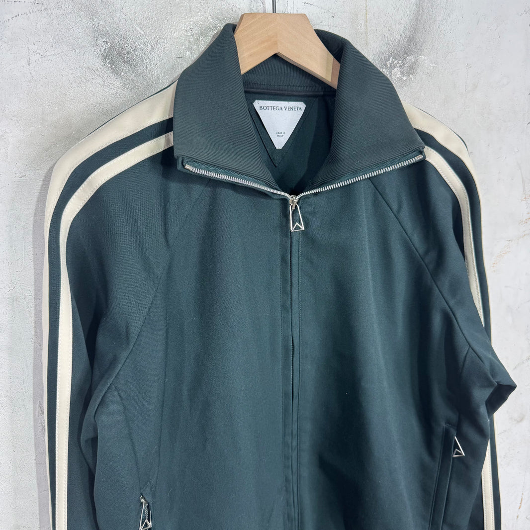 Bottega Veneta Green Wool Track Jacket