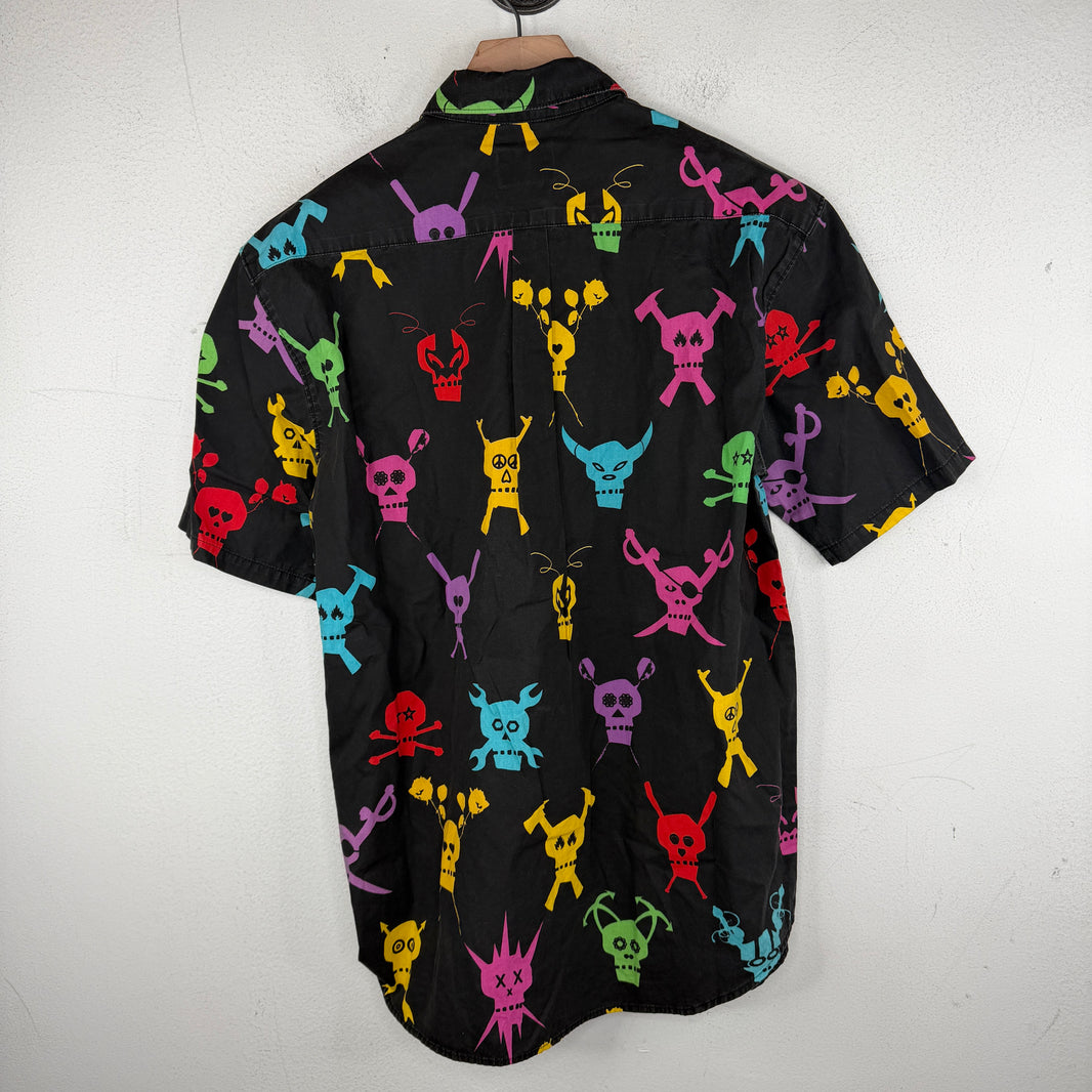 Stussy Black Skulls S/S Button Up Shirt