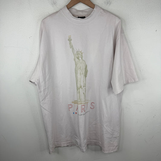 Balenciaga Distressed Paris Statue Of Liberty T-Shirt