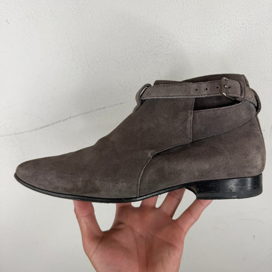 Saint Laurent Grey Jodhpur Boots