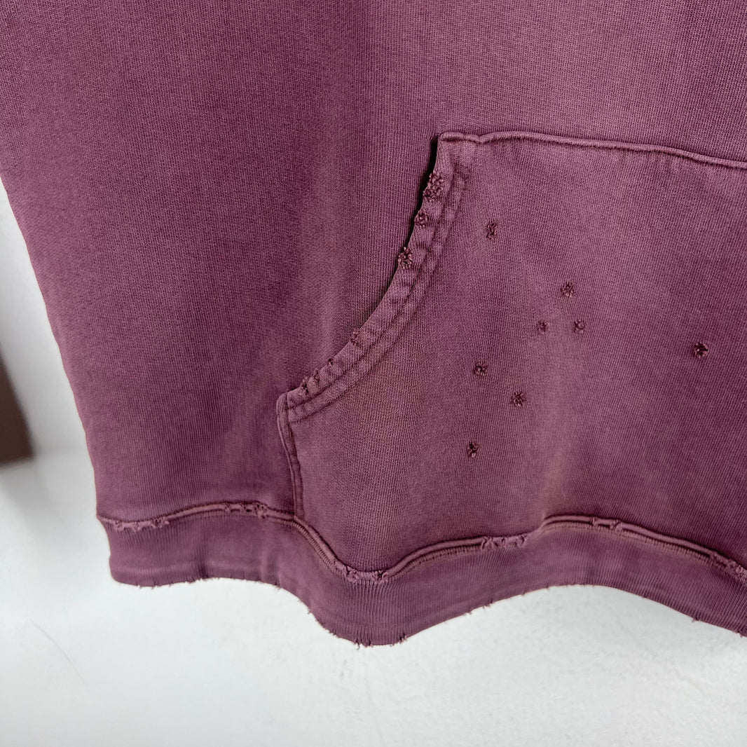 ERD Wine Distressed Logo Hoodie